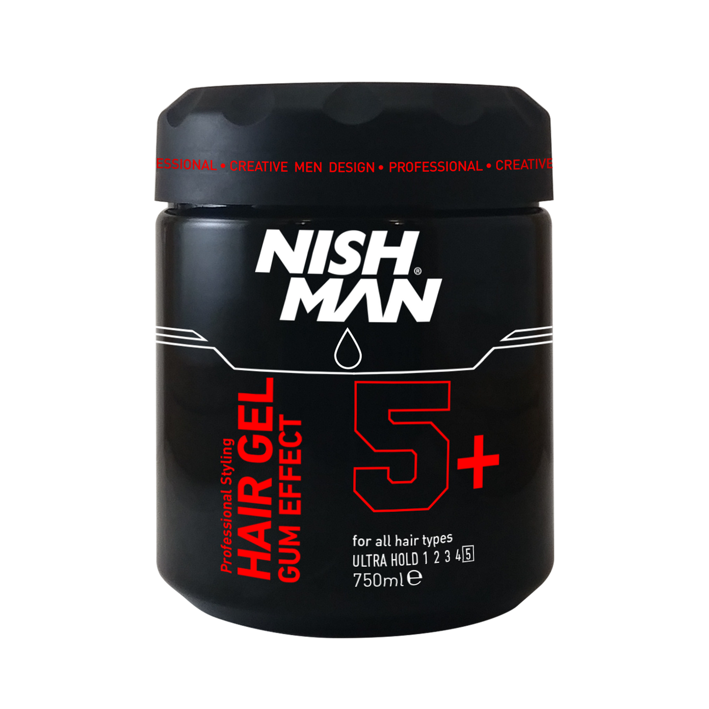 Nishman Gel Para el Cabello Ultra Duro NO.5+ 750 ml