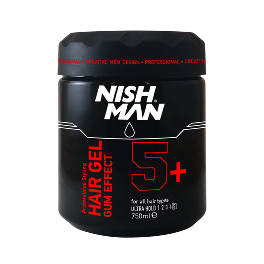 Nishman Gel Para el Cabello Ultra Duro NO.5+ 750 ml