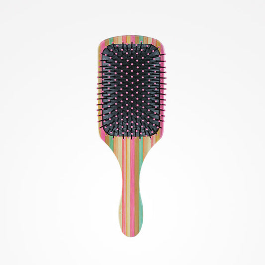 Cepillo Striped Bamboo Raqueta Pink Bifull