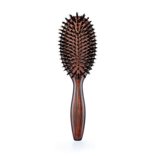 Cepillo Madera De Ebano Ovalado Cerdas 100% Jabali Ebony Medium Bifull