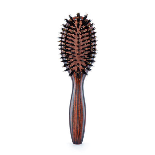 Cepillo Madera De Ebano Ovalado Cerdas 100% Jabali Ebony Small Bifull