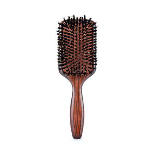 Cepillo Madera De Ebano Raqueta Cerdas 100% Jabali Ebony