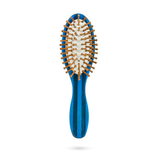 Cepillo Ovalado Striped Timber Blue Bifull