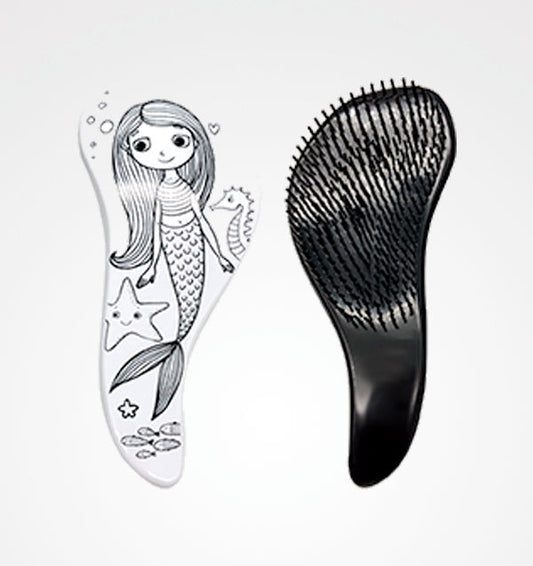 Cepillo Desenredante Para Colorear Sirena Bifull