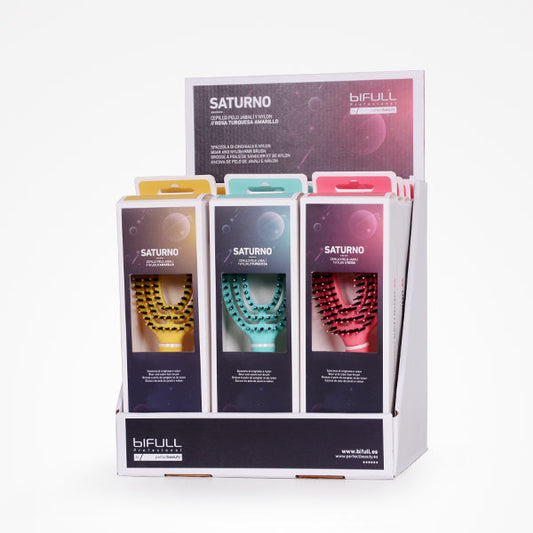 Expositor Cepillo Ovalado Saturno (Pack 12 Unids)