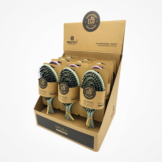 Expositor Cepillos Esqueleto Biodegradable Pastel Biofriendly Colores Bifull (Pack 12 Unds)