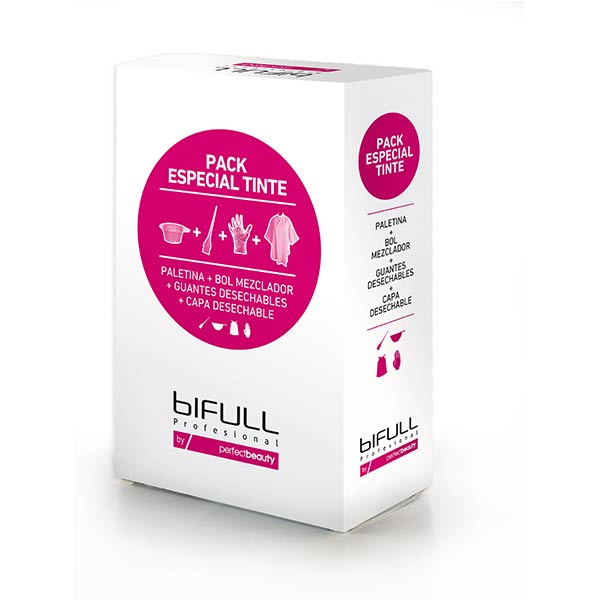 Pack Especial Tinte Bifull (1 Bowl, 1 Capa Desechable, 1 Paletina Y Dos Guantes Desechables)
