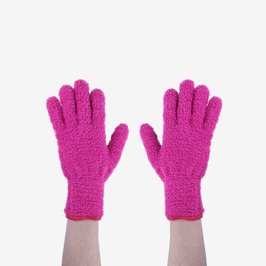 Guantes Microfibra Para Eliminar Exceso De Decoloración Rosas Pack 2Unds Bleaching Gloves Pink Bifull