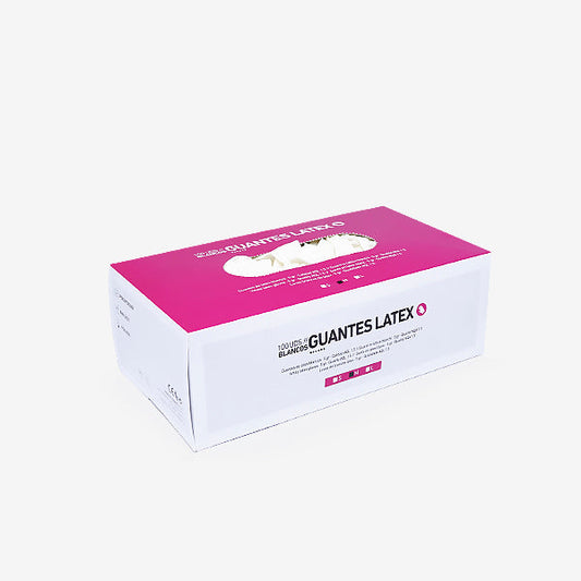 Guante Latex Bifull 5 Gramos Color Blanco Calidad Aql 1.5 - Talla M