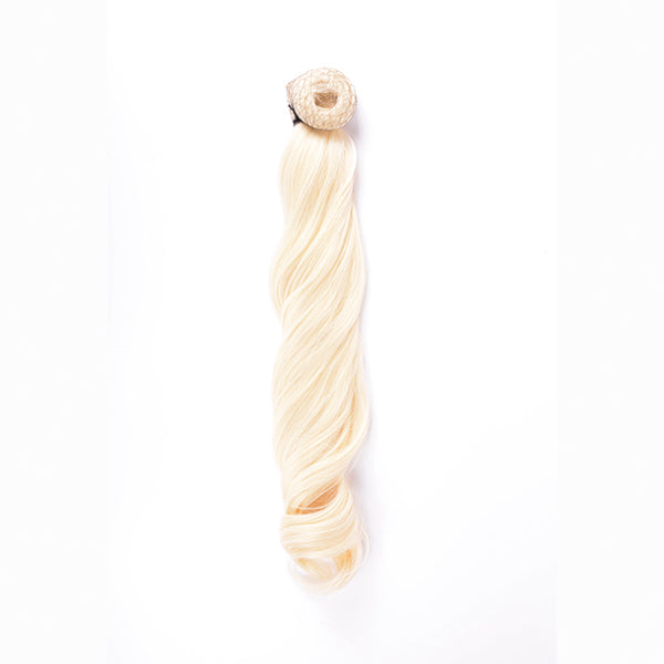 Coleta Rizada 50Cm Mod 613 Rubio Platino Natural