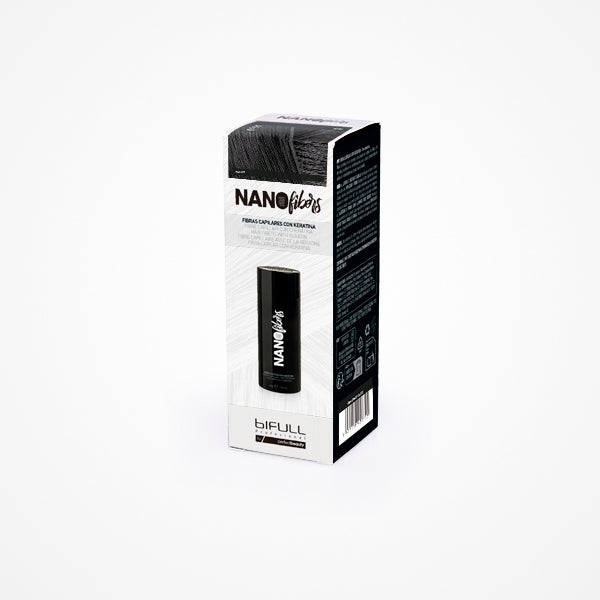 Nano Fibers Fibras Capilares Con Keratina Negro Bote 25 Gr. Bifull