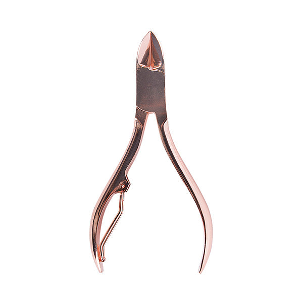 Alicate Uñas Y Cutículas Curvado 10.4Cm Pico 15Mm Pink Bronze Bifull