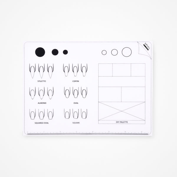 Alfombra De Silicona Para Prácticas Uñas Acrilicas · Silicone Mat Nail Bifull