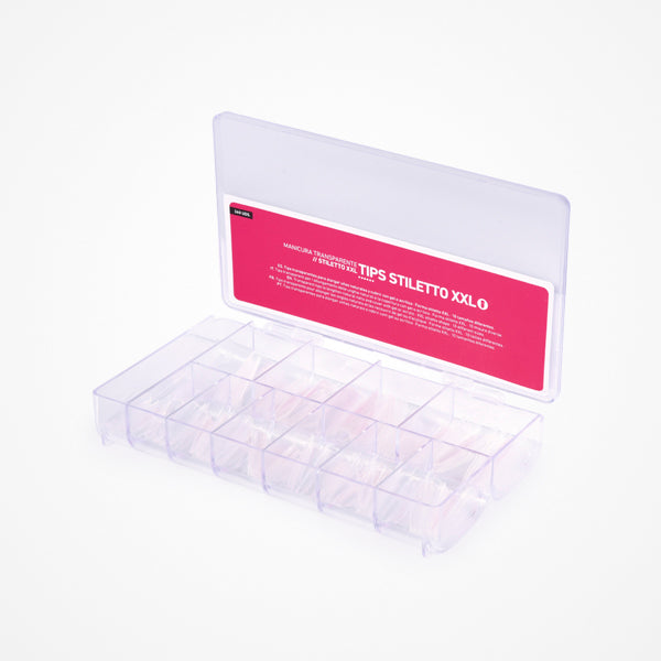 Tips Xxl Stiletto 360 Uds Transparentes Con Forma Stiletto Xxl Bifull