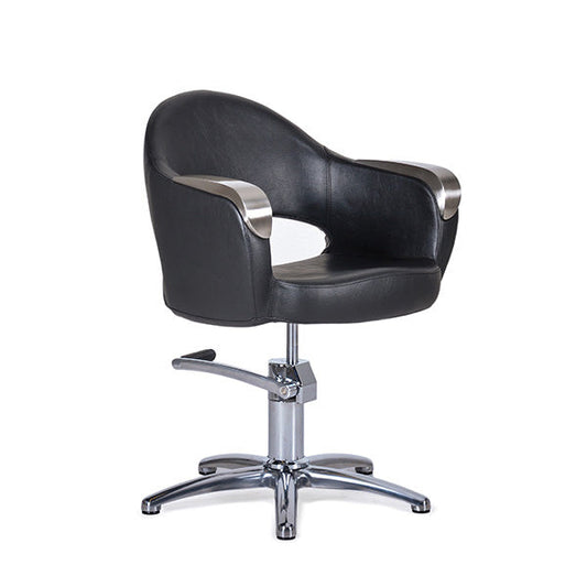 Sillón De Tocador Kenneth Negro Pie Estrella