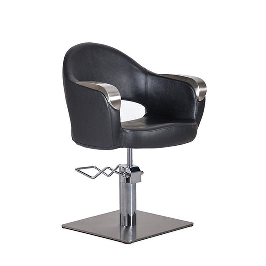 Sillón De Tocador Kenneth Negro Pie Cuadrado Bifull