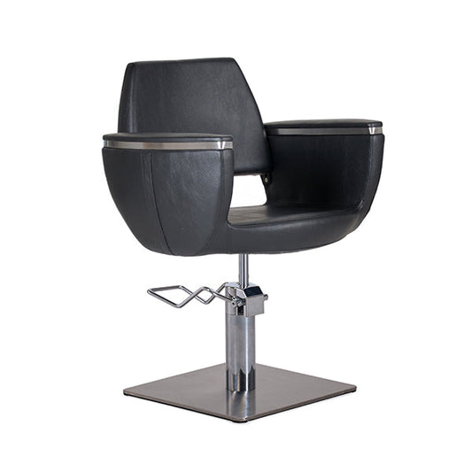 Sillón De Tocador Quin Negro Pie Cuadrado Bifull