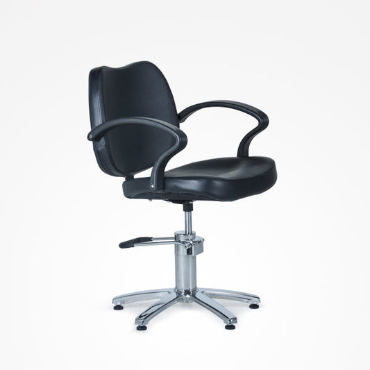 Sillón De Tocador Danann Negro Con Pie Estrella