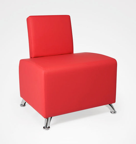Sillón De Espera Selene Rojo Bifull