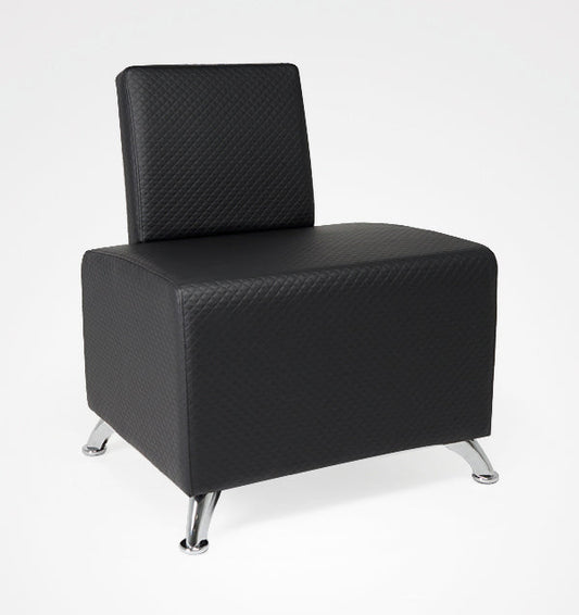 Sillón De Espera Selene Negro Textura Bifull