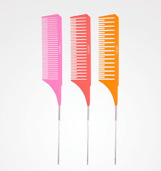 Set De Peines Especial Para Mechas Layering Comb Neon Bifull