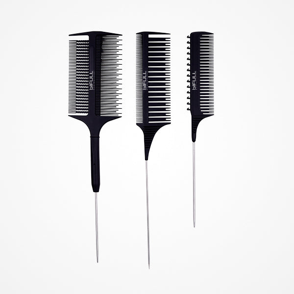 Pack 3 Peines Especiales Mechas Negros Babylight Trio Comb Bifull