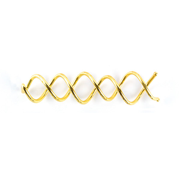 Pasador En Espiral 6Cm Oro 2Unds Coiled Pin Gold Bifull
