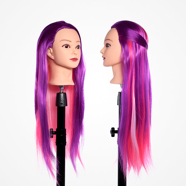Cabeza Maniquí Mujer Fantasia Colorful Purple Bifull