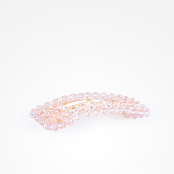 Horquilla De Perlas Fashion Diamante Rosa