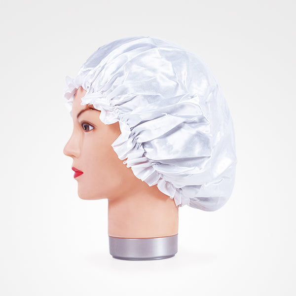 Gorro De Satén Anti Frizz Blanco Sleeping Thin Cap