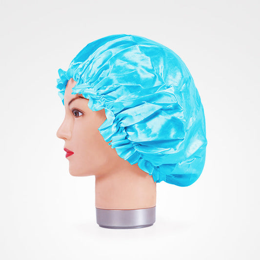 Gorro De Satén Anti Frizz Azul Sleeping Thin Cap