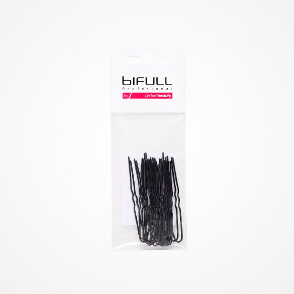 Horquillas Invisibles 62Mm Negro Bolsa 20Unds Bifull