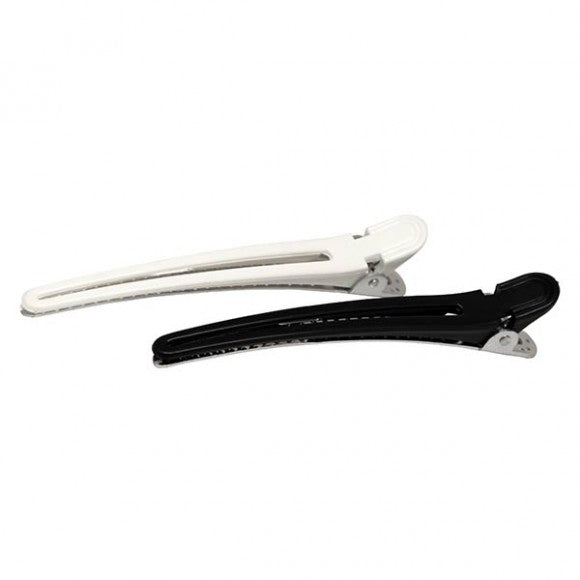 Pinzas Pato Aluminio Blancas Y Negras 12 Und Bifull