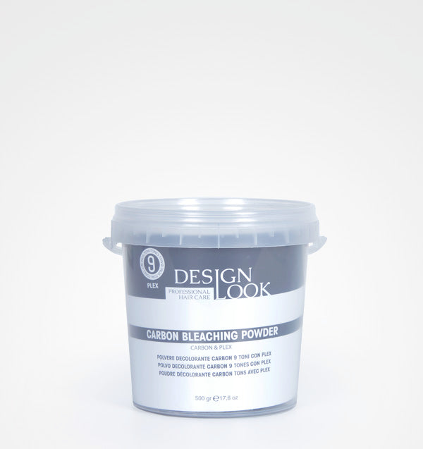 Polvo Decolorante Carbón Con Plex 9 Tonos Vaso 500Gr Design Look