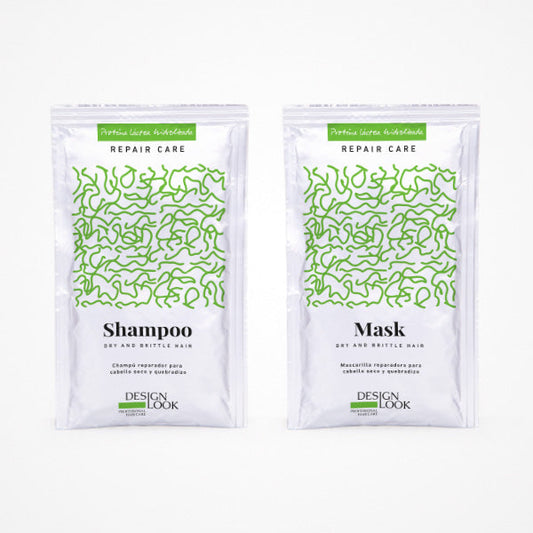 Sachet Duplo Champú Y Mascarilla Repair Care  15Ml Design Look