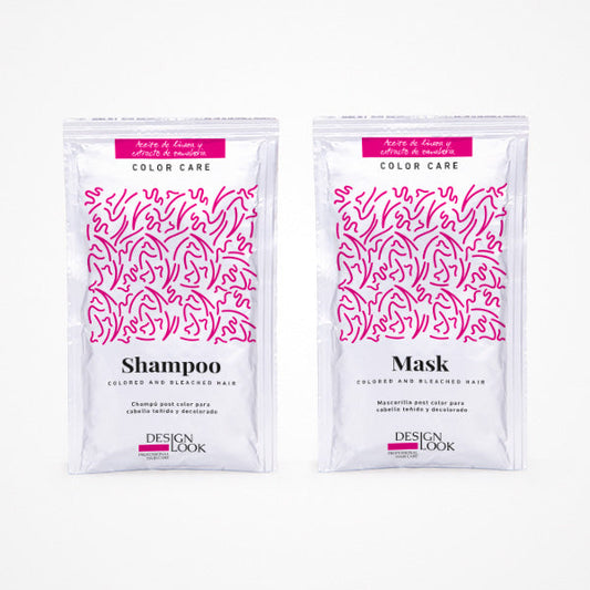 Sachet Duplo  Champú Y Mascarilla Color Care 15Ml Design Look