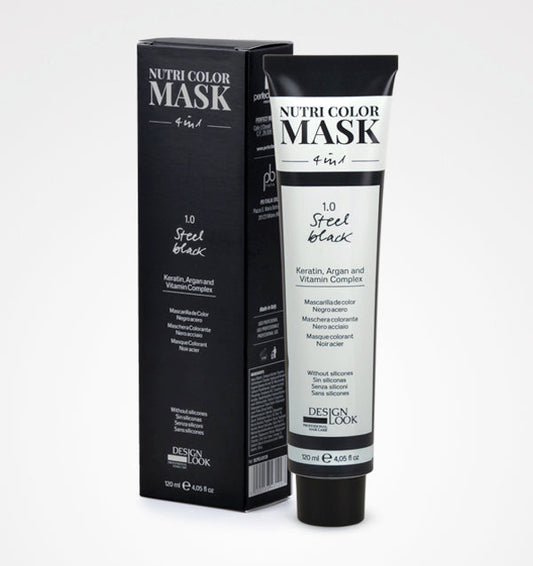 Mascarilla De Color Nutri Color Mask 4 En 1 120Ml Negro Acero 1.0
