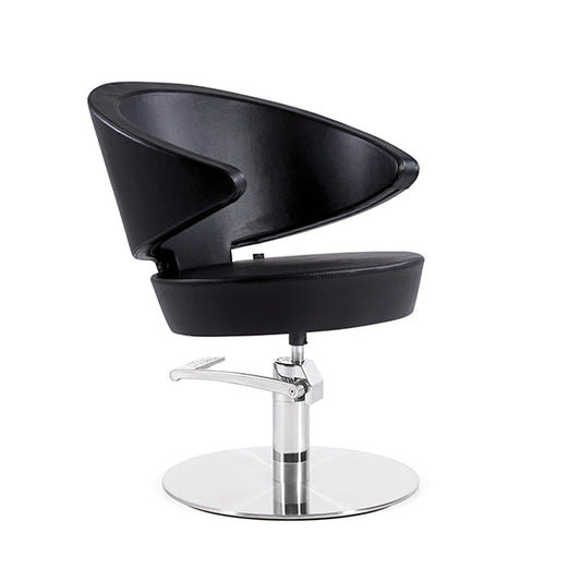 Sillón Hidra Negro Ng3 Pie Redondo Acero Inox P29 Y B.Hid B90