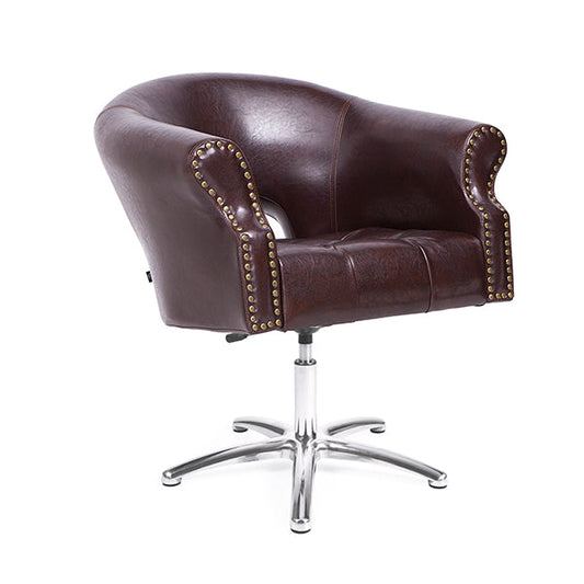 Sillón Royale Marron Vintage P.Aluminio P11 Y B.Hid B06