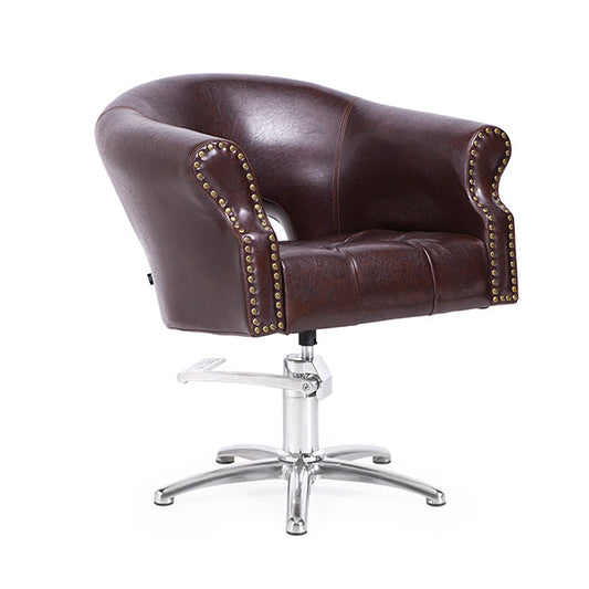 Sillón Royale Marron Vintage P.Aluminio P11 Y B.Hid Mini (B13)