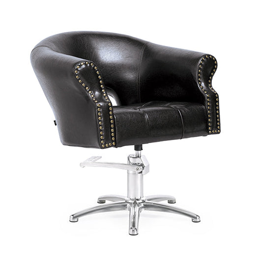 Sillón Royale Negro Vintage P.Aluminio P11 Y B.Hid Mini (B13)