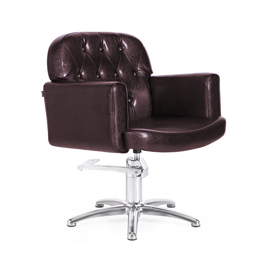 Sillón Andros Marron Vintage P.Aluminio P11 Y B.Hid B06