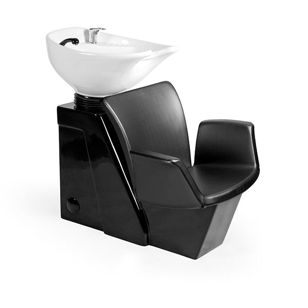 Lavacabezas Alba Negro Ng3 1 Pto Poza Honda Blanca (Mueble Venus Negro)