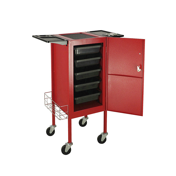 Carro Auxiliar Metalico Delta Rojo