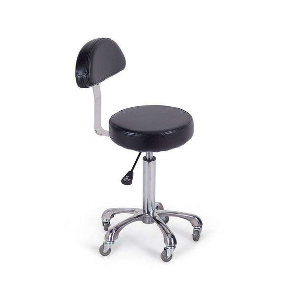 Taburete Con Respaldo Freesia Negro 006 Ng3