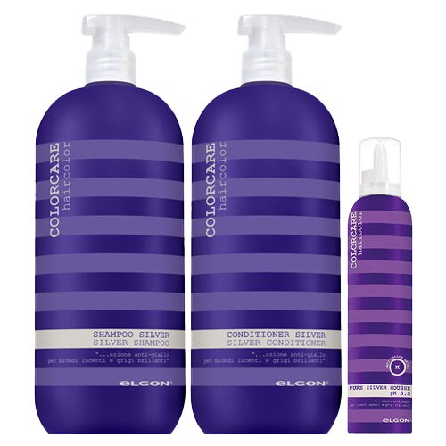 Pack Tratamiento Elgon ColorCare Silver Profesional 3 productos