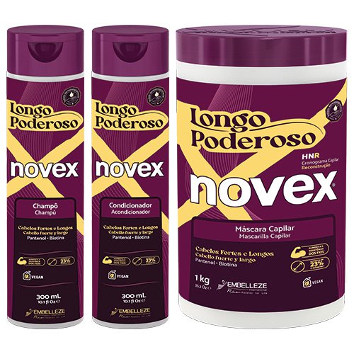 Pack Mantenimiento Novex Largo y Poderoso 3 productos