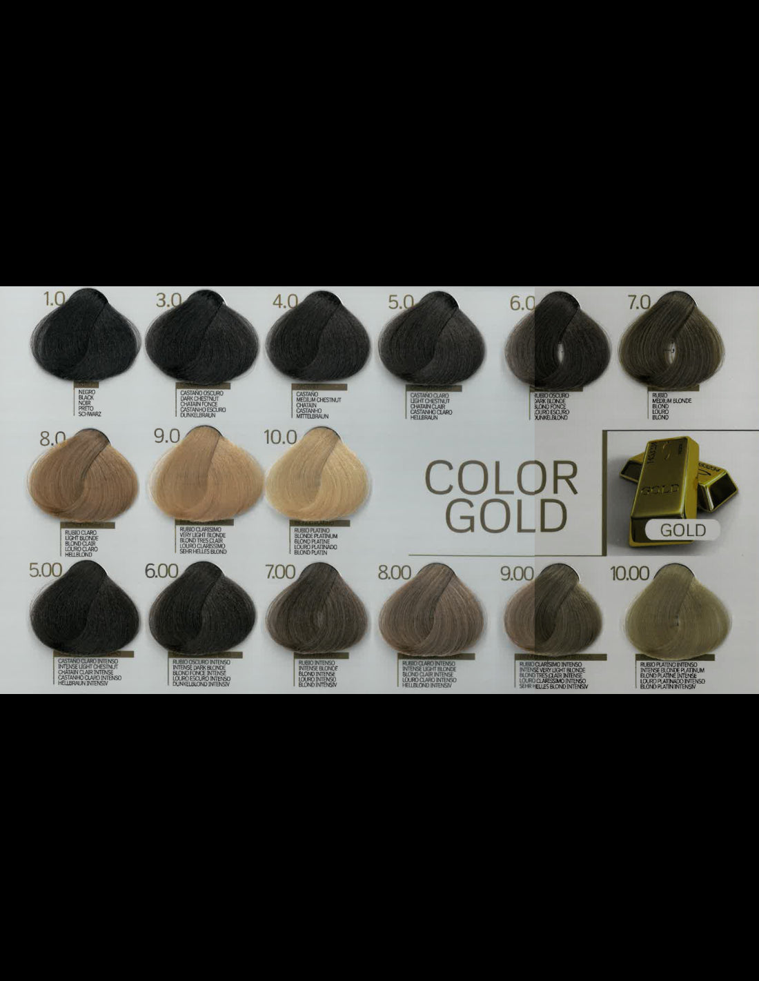 Tinte Sin Amoniaco Color Gold 100 ml (61 Tonos)