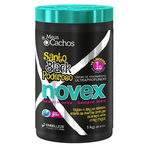 Mascarilla Novex Santo Black Poderoso 1Kg