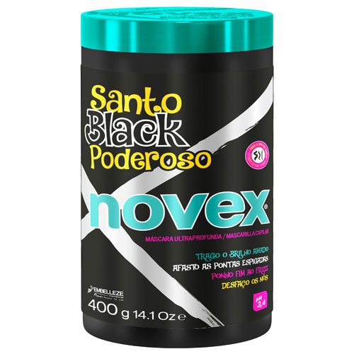 Mascarilla Novex Santo Black Poderoso 400g